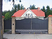 Кованые ворота усадьбы "Классик", 8500 руб/кв. м